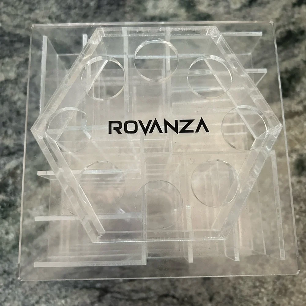 Rovanza Clear Acrylic 80 lipstick Organizer tower